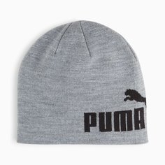 Шапка бини PUMA ESS Cuffless Beanie, размер 56-58, серый