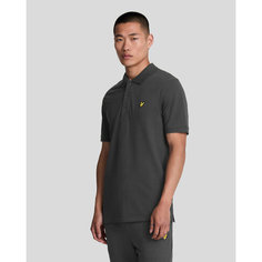 Поло Lyle & Scott Plain Polo Shirt, размер S, серый, черный