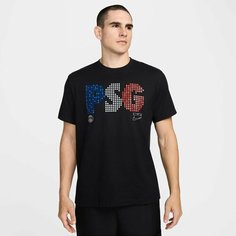 Футболка спортивная NIKE Paris Saint-Germain T-Shirt, размер S, черный