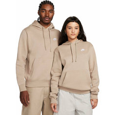 Худи NIKE NSW CLUB PO BB HOODIE, размер L, , бежевый/белый