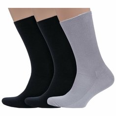 Носки Dr. Feet, комплект, 3 пары, размер 25, разноцветный