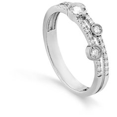 Кольцо KABAROVSKY, белое золото, 585 проба, бриллиант, размер 16.5