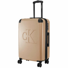 Чемодан CALVIN KLEIN, 33 л, коричневый