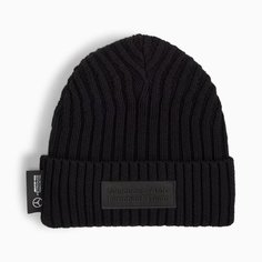 Шапка бини PUMA Mercedes-AMG Petronas F1® Statement Beanie, размер 56-58, черный