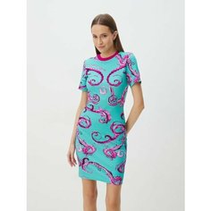 Платье Versace Jeans Couture, размер M, бирюзовый