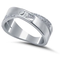 Кольцо Silver WINGS, серебро, 925 проба, фианит, размер 19 мм.,18.5 мм.,18 мм.,17 мм.
