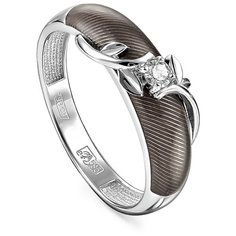 Кольцо KABAROVSKY, белое золото, 585 проба, бриллиант, размер 17