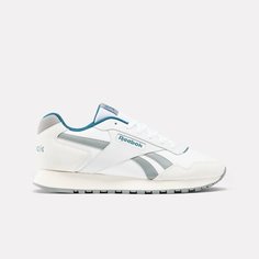 Кроссовки Reebok Glide, размер 9,5 US, white/grey/light blue