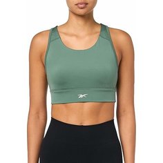 Топ спортивный Reebok Id Train High Support Bra, размер L, зеленый