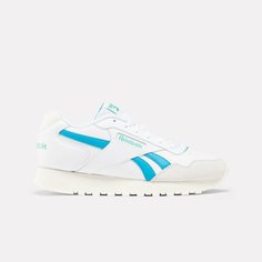 Кроссовки Reebok Glide, размер 9,5 US, white/blue/green