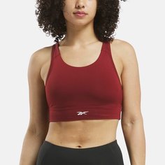 Топ спортивный Reebok Id Train High Support Bra, размер XS, бордовый