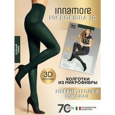 Колготки Innamore Microfibra, 70 den, профилактический класс компресии, размер 4, verde