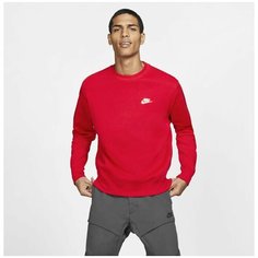 Свитшот спортивный NIKE NSW CLUB CRW BB HOODIE, размер S, , красный