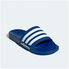 Шлепанцы adidas ADILETTE SHOWER, размер 10 UK, royal blue/cloud white/royal blue