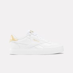 Кеды Reebok Court Advance, размер 6 US, белый/белый/золотой 100207971