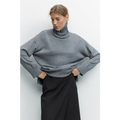 Свитер Befree Basic, размер S, , серый меланж