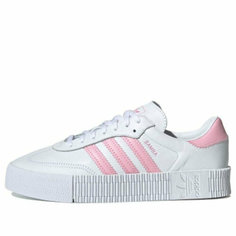 Кроссовки adidas Sambarose, полнота B (US)/ на среднюю стопу, размер 7 US (W) / 23,5 CM, бело-розовый
