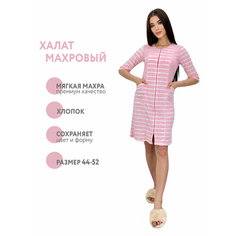 Халат S-Family, размер 44, светло-розовый