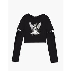 Лонгслив Gloria Jeans Ready! Steady! Go!, размер S/164-170, , чёрный