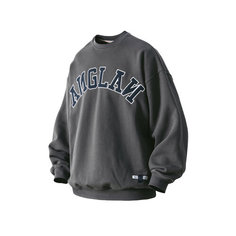 Свитшот ANGLAN Applique Heavy Sweatshirt, размер M, , grey