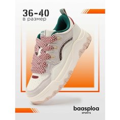 Кеды BAASPLOA, размер 40, бежевый/розовый