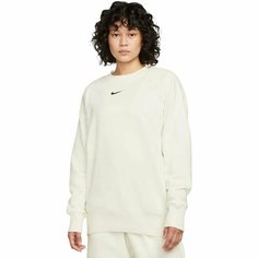 Свитшот спортивный NIKE W NSW PHNX FLC OS CREW, размер 2XL, , белый