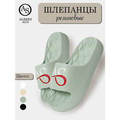 Шлепанцы ALBERY Шлепанцы ALBERY, размер 38-39, зеленый