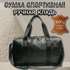 Сумка дорожная , 15 л, 27х27х44 см, ручная кладь, черный Нет бренда