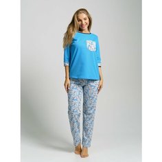 Пижама BUY-TEX.RU, размер 48, синий