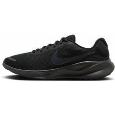 Кроссовки NIKE Nike Revolution 7, полнота F (EU)/ на среднюю стопу, размер 7,5 US, чёрный