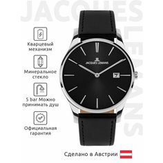 Наручные часы JACQUES LEMANS London, черный/серебряный