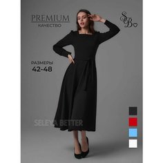 Платье SELEYA BETTER, размер 46, чёрный