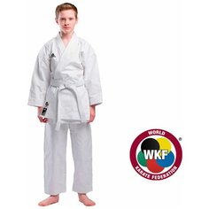 Кимоно для карате adidas, сертификат WKF, размер 150, белый