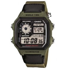 Наручные часы CASIO Collection, зеленый