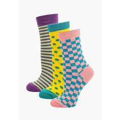 Носки Big Bang Socks, комплект, 3 пары, размер 35-39, мультиколор