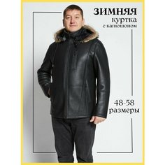 Дубленка FIRST MAN, размер 50, черный