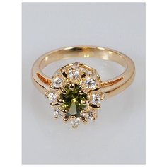 Кольцо Lotus Jewelry, перидот, размер 18, желтый