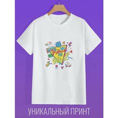 Футболка CoolPodarok, размер 52, white