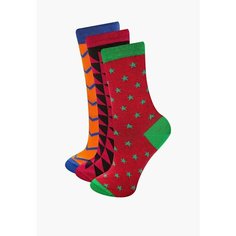 Носки Big Bang Socks, комплект, 3 пары, размер 35-39, мультиколор
