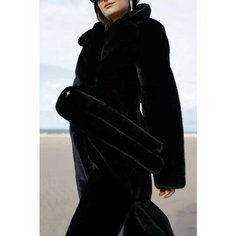 Шуба, размер 50, черный Pelisse