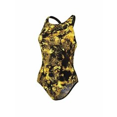 Купальник Speedo Alv Pbck Af, размер 46, желтый/черный