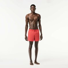 Шорты для плавания LACOSTE, размер TL, красный матовый
