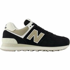 Кроссовки New Balance 574, полнота F (EU)/ на среднюю стопу, размер 5 US, чёрный