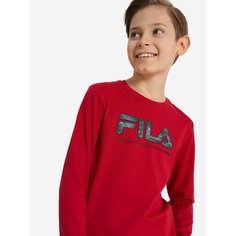 Лонгслив Fila, размер 134-140, темно-красный