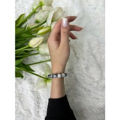 Браслет-цепочка SIDORINA SOFIA ACCESSORIES, кристалл, 1 шт., размер 17 см, серый