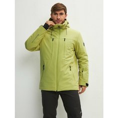 Куртка спортивная TISENTELE Горные лыжи и Сноуборд, размер 52 (XL), зеленый