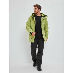Куртка спортивная TISENTELE Горные лыжи и Сноуборд, размер 52 (XL), зеленый