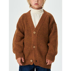 Кардиган Happy Baby, размер 128/134, бежевый/коричневый