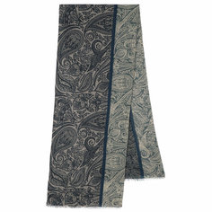 Шарф Павловопосадская платочная мануфактура,190х40 см, one size, серый