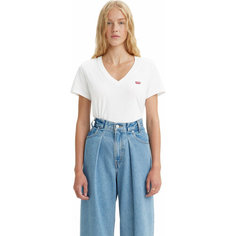 Футболка Levis Women The Perfect V-Neck Tee, 1 шт., размер XS, white Levis®